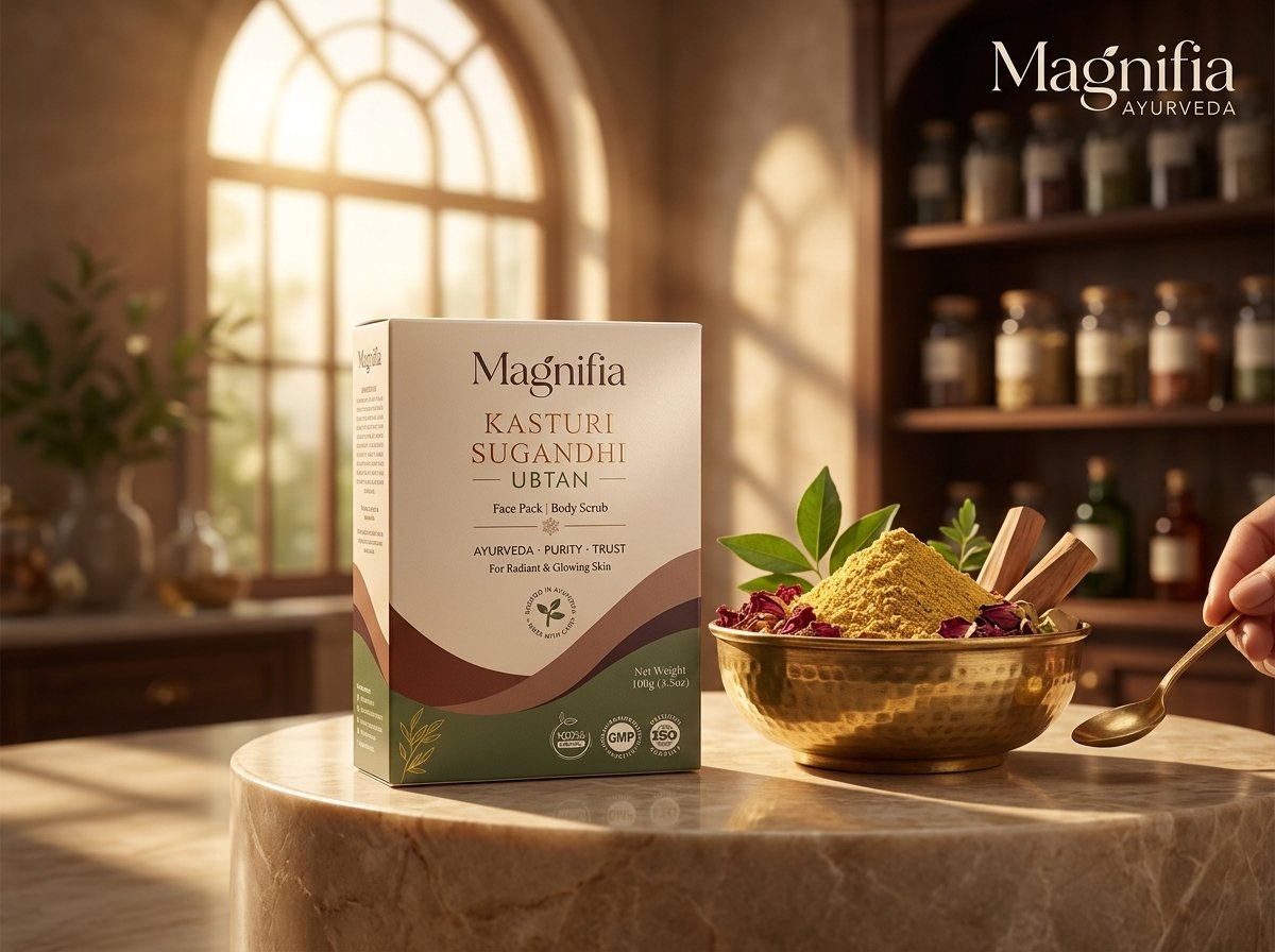 Magnifia Kasturi Sugandhi Ubtan 100g Presentation